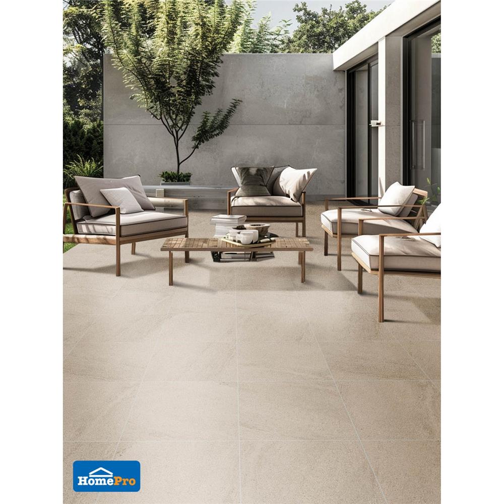 กระเบื้องพื้นพอร์ซเลน  40x40 ซม. TARA ฮอไรซอน โบน A 0.96 ตร.ม.