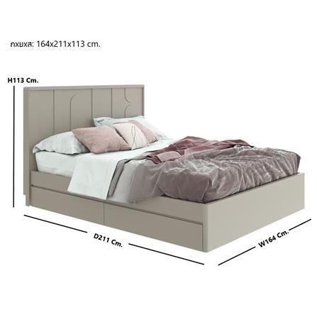 ชุดห้องนอน 5 ฟุต SB FURNITURE LAVIQUE 59060073 สี PASTELA CREAM_5