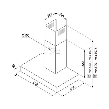 เครื่องดูดควันกระโจม SMEG KBT9L4VN 90 ซม._5