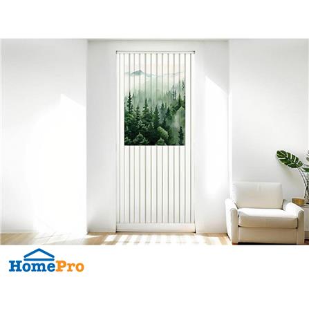 มู่ลี่ PVC HOME LIVING STYLE HILL 80X200 ซม. สีขาว/เขียว_2
