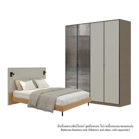 ชุดห้องนอน 5 ฟุต SB FURNITURE WHIZ 59060538 สี MAGIC GREY