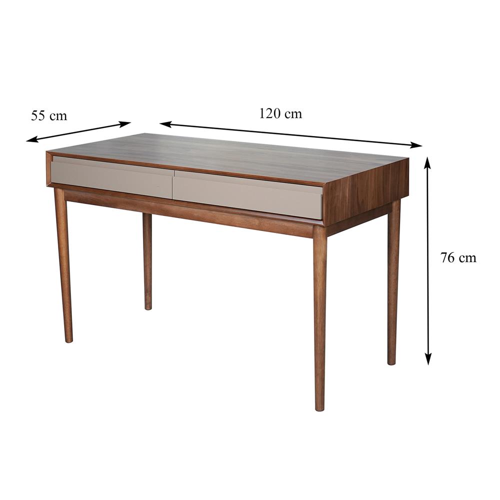 โต๊ะทำงาน FURDINI BRISTOL BH-769 120 ซม. สีวอลนัท/น้ำตาล