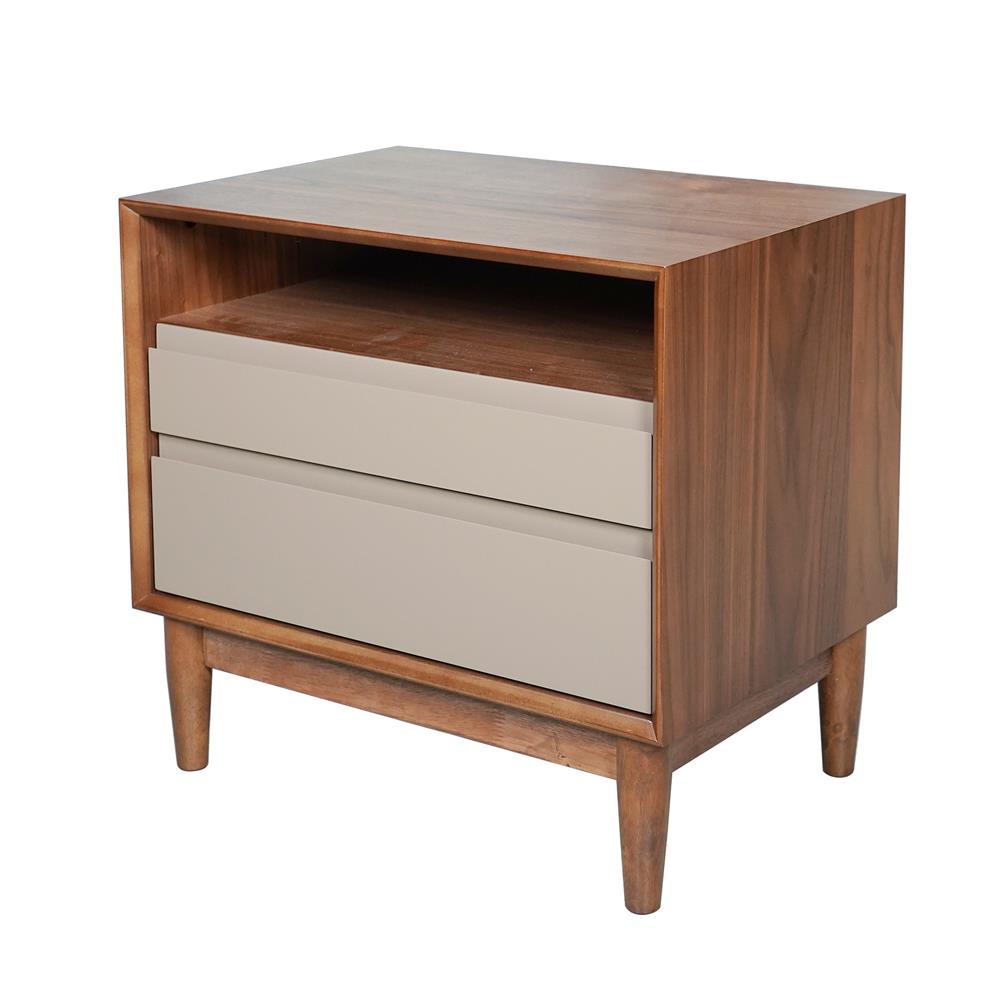 โต๊ะข้างเตียง FURDINI BRISTOL BR-155 58 ซม. สีวอลนัท/น้ำตาล