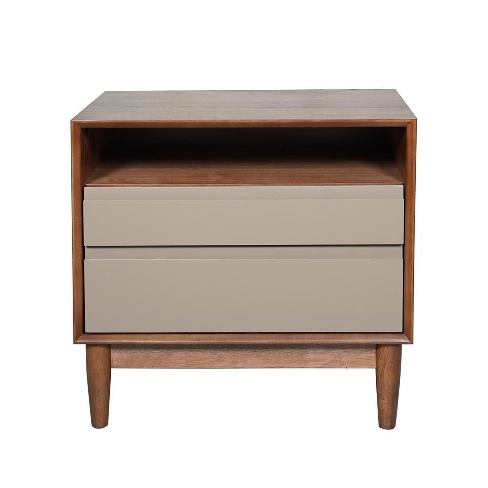 โต๊ะข้างเตียง FURDINI BRISTOL BR-155 58 ซม. สีวอลนัท/น้ำตาล