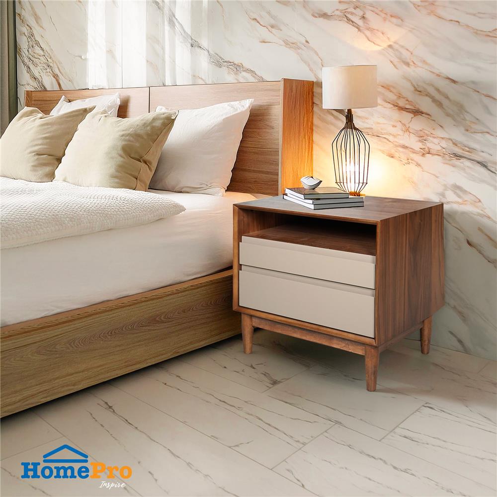 โต๊ะข้างเตียง FURDINI BRISTOL BR-155 58 ซม. สีวอลนัท/น้ำตาล