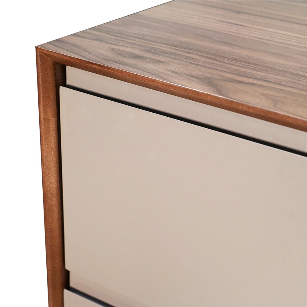 ตู้ลิ้นชัก 4 ลิ้นชัก FURDINI BRISTOL BR-155 สีวอลนัท/น้ำตาล