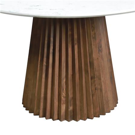 โต๊ะอาหาร BENETTA SIENA สีหินอ่อนขาว/วอลนัท_2