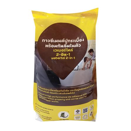 กาวซีเมนต์ WEBER เวเบอร์ไทล์ 2-อิน-1 5 กก._0