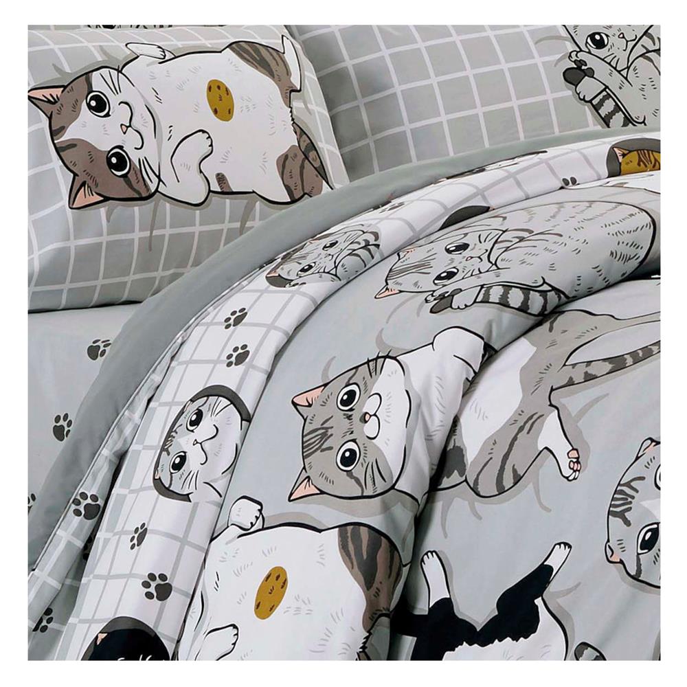 ชุดผ้าปูที่นอน 6 ฟุต 5 ชิ้น TULIP ทูนหัวของบ่าว 60012-DLC078