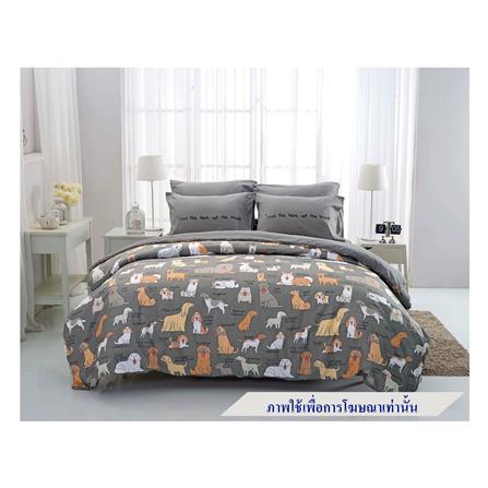 ชุดผ้าปูที่นอน 5 ฟุต 5 ชิ้น TULIP หมาจ๋า 60013-DLC091_0