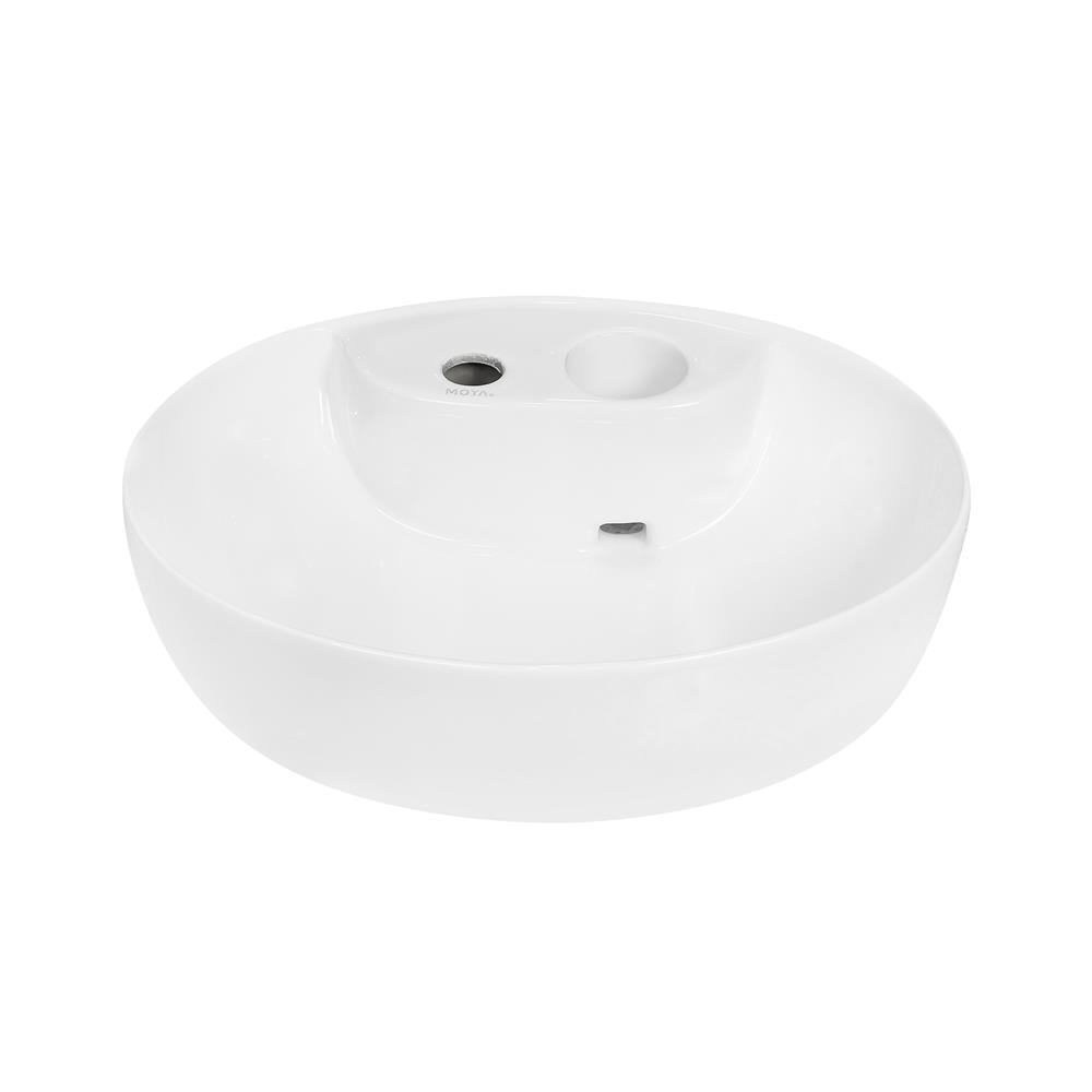 อ่างล้างหน้าวางบนเคาน์เตอร์ MOYA LX-5667 สีขาว