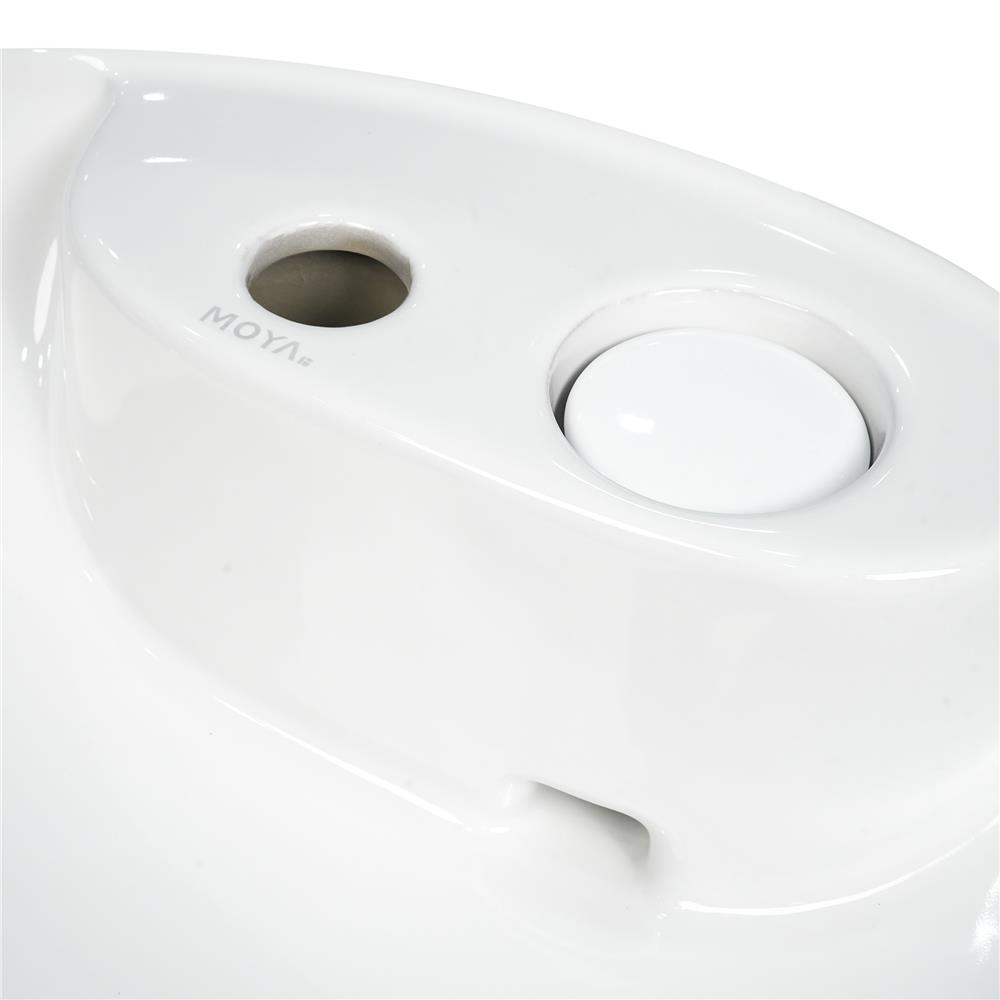 อ่างล้างหน้าวางบนเคาน์เตอร์ MOYA LX-5667 สีขาว