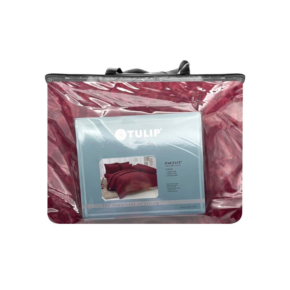 ชุดผ้าปูที่นอน 6 ฟุต 6 ชิ้น TULIP DELIGHT 60204-DL089
