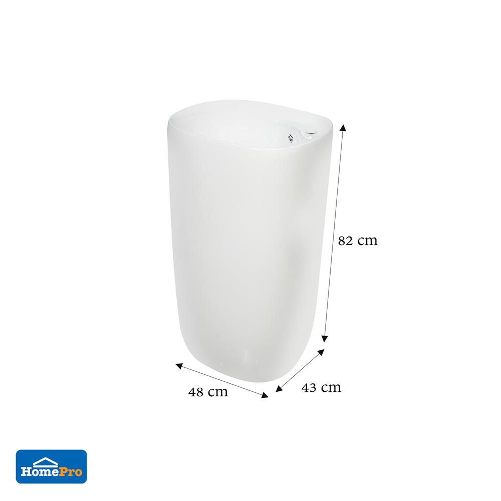 อ่างล้างหน้าเคาน์เตอร์ MOYA LX-8026C สีขาว