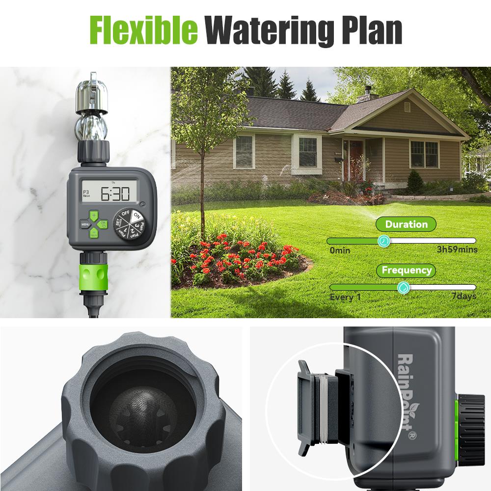 เครื่องตั้งเวลารดน้ำดิจิทัลหลายโปรแกรม RAINPOINT