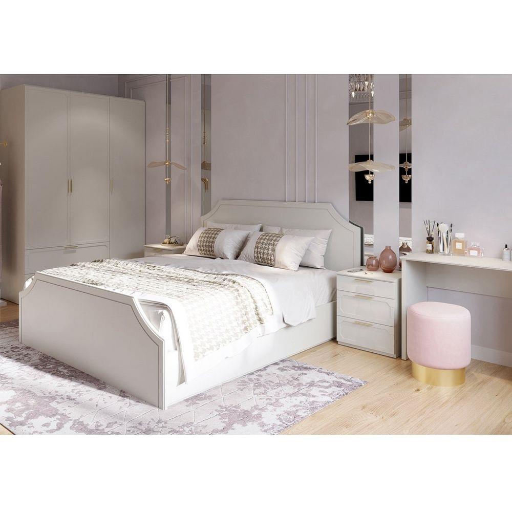 ชุดห้องนอน 6 ฟุต SB FURNITURE QUINN 59060560 สี MAGIC GREY