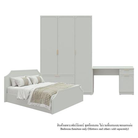 ชุดห้องนอน 6 ฟุต SB FURNITURE QUINN 59060560 สี MAGIC GREY