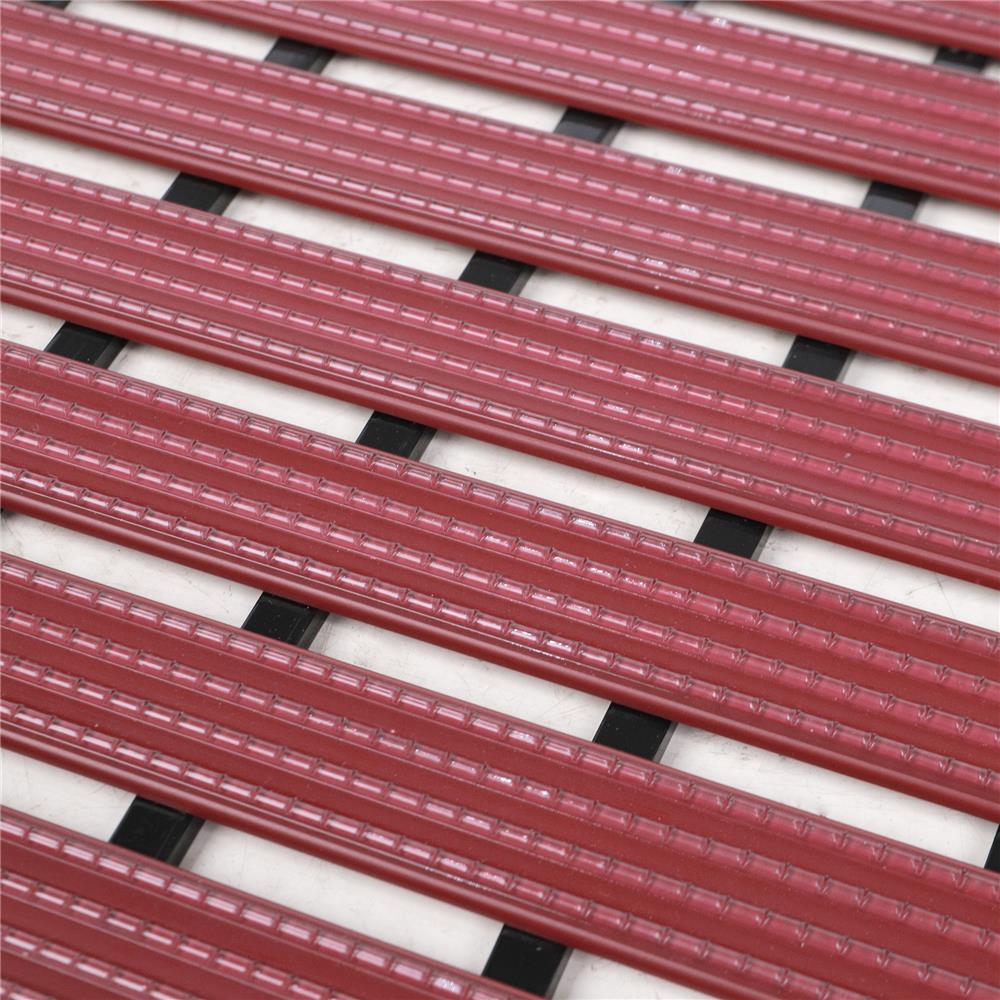 แผ่นกันลื่น HOME LIVING STYLE CRYSTAL 46x61 ซม. สีแดง