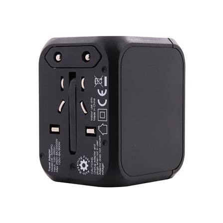 ปลั๊กแปลง 4 IN 1 UNIVERSAL 2 USB 1 TYPE C TOSHINIO DE-30WPD สีดำ_1