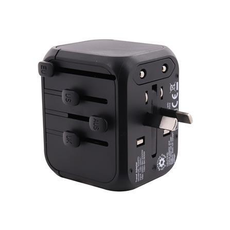 ปลั๊กแปลง 4 IN 1 UNIVERSAL 2 USB 1 TYPE C TOSHINIO DE-30WPD สีดำ_5