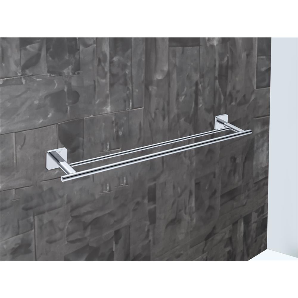 ราวแขวนผ้าคู่ KARAT FAUCET KB-08-616-50 สีโครม