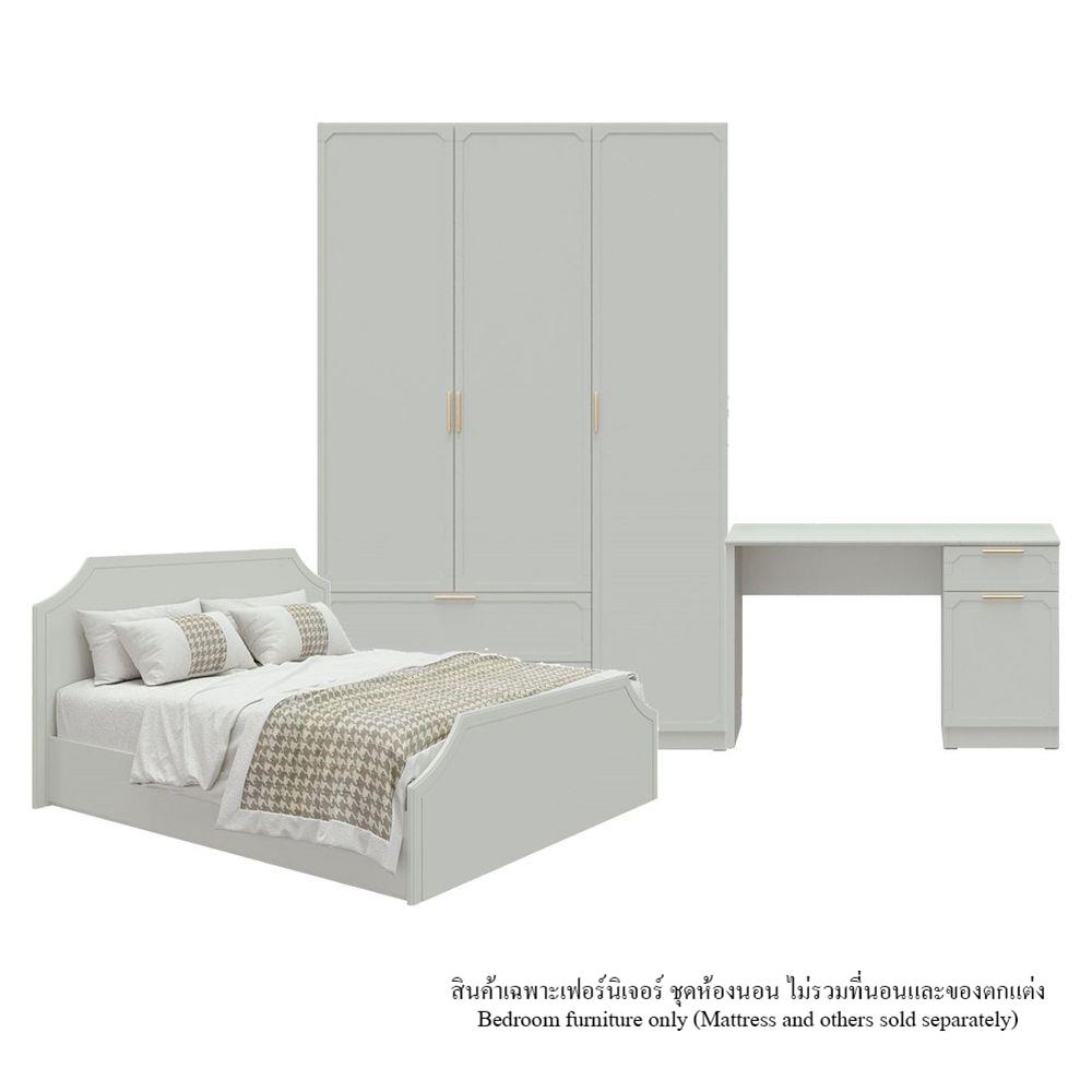 ชุดห้องนอน 5 ฟุต SB FURNITURE QUINN 59060561 สี MAGIC GREY