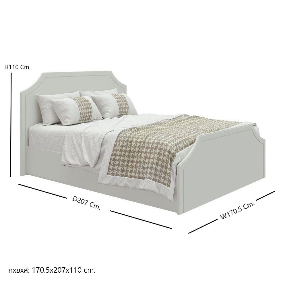 ชุดห้องนอน 5 ฟุต SB FURNITURE QUINN 59060561 สี MAGIC GREY