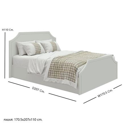 ชุดห้องนอน 5 ฟุต SB FURNITURE QUINN 59060561 สี MAGIC GREY_8