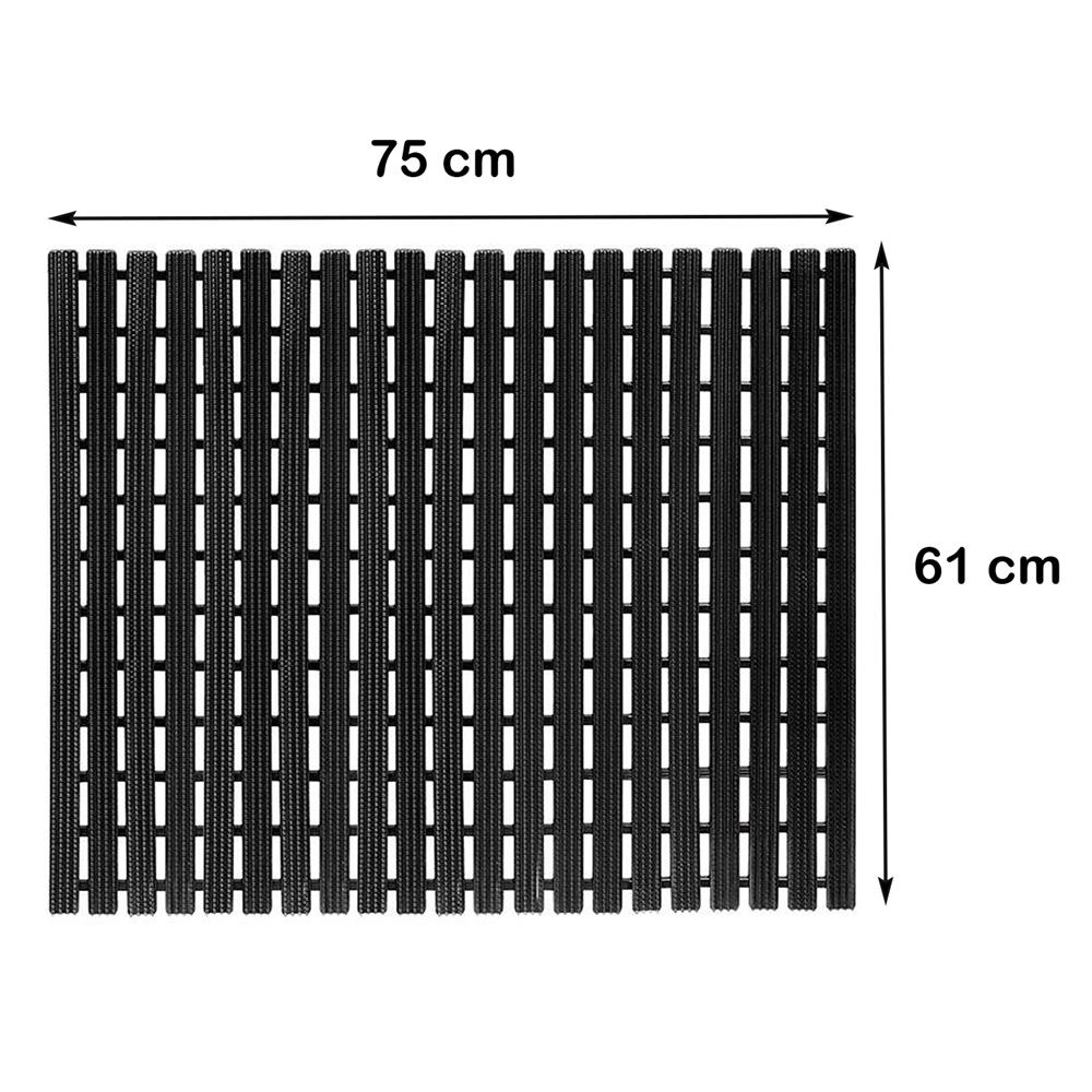 แผ่นกันลื่น HOME LIVING STYLE CRYSTAL 75x61 ซม. สีดำ