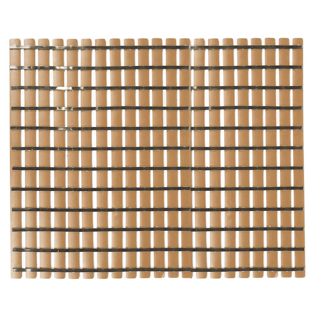 แผ่นกันลื่น HOME LIVING STYLE CRYSTAL 75x61 ซม. สีน้ำตาลอ่อน