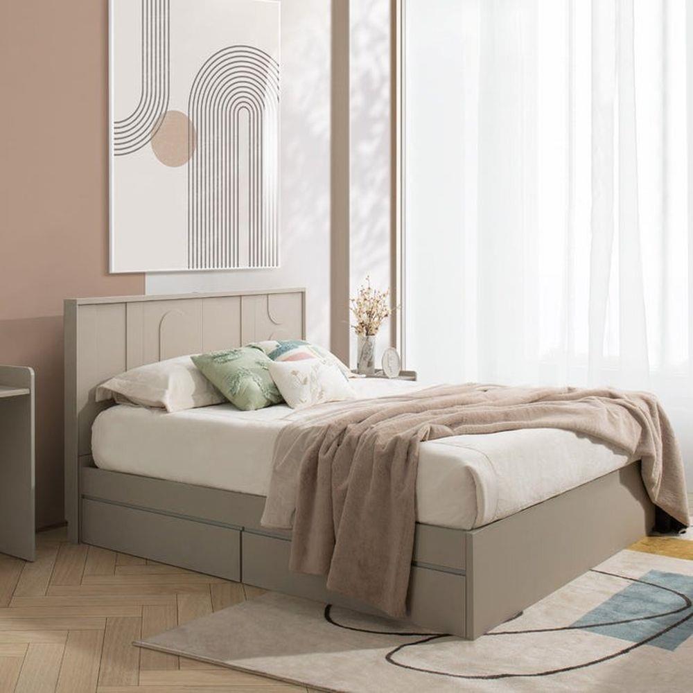 ชุดห้องนอน 6 ฟุต SB FURNITURE LAVIQUE 59060072 สี PASTELA CREAM