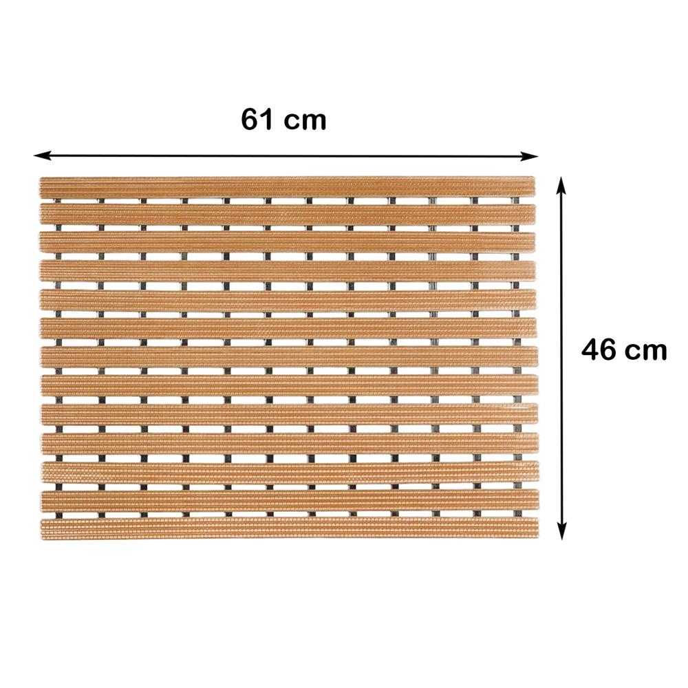 แผ่นกันลื่น HOME LIVING STYLE CRYSTAL 46x61 ซม. สีน้ำตาลอ่อน