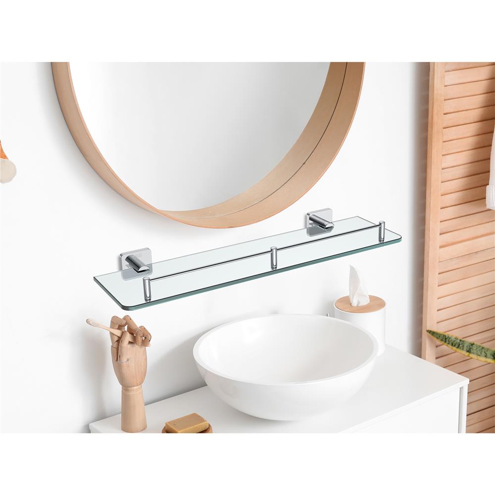 หิ้งกระจก KARAT FAUCET KB-08-712-50 สีโครม