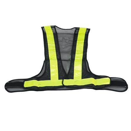 เสื้อจราจรสะท้อนแสง 2 แถบ ทรงวี RIGHT SV01 สีดำ_0