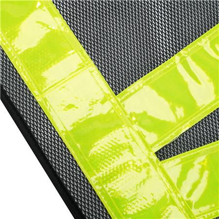 เสื้อจราจรสะท้อนแสง 2 แถบ ทรงวี RIGHT SV01 สีดำ_2