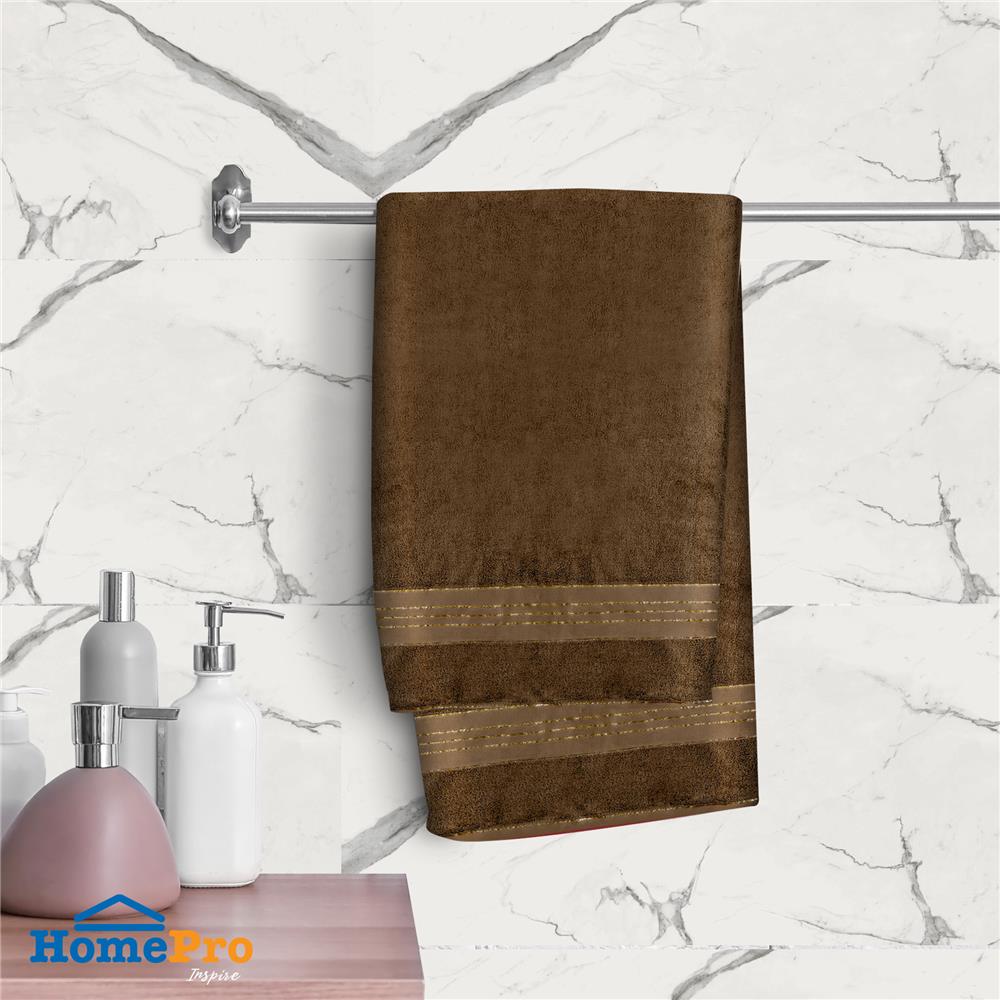 ผ้าขนหนู HOME LIVING STYLE AMBER 27X54 นิ้ว สี BROWN