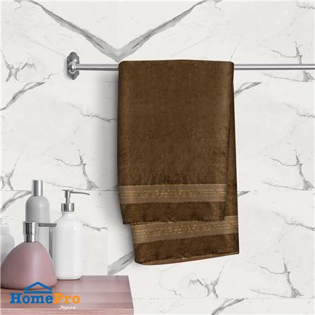 ผ้าขนหนู HOME LIVING STYLE AMBER 27X54 นิ้ว สี BROWN_4