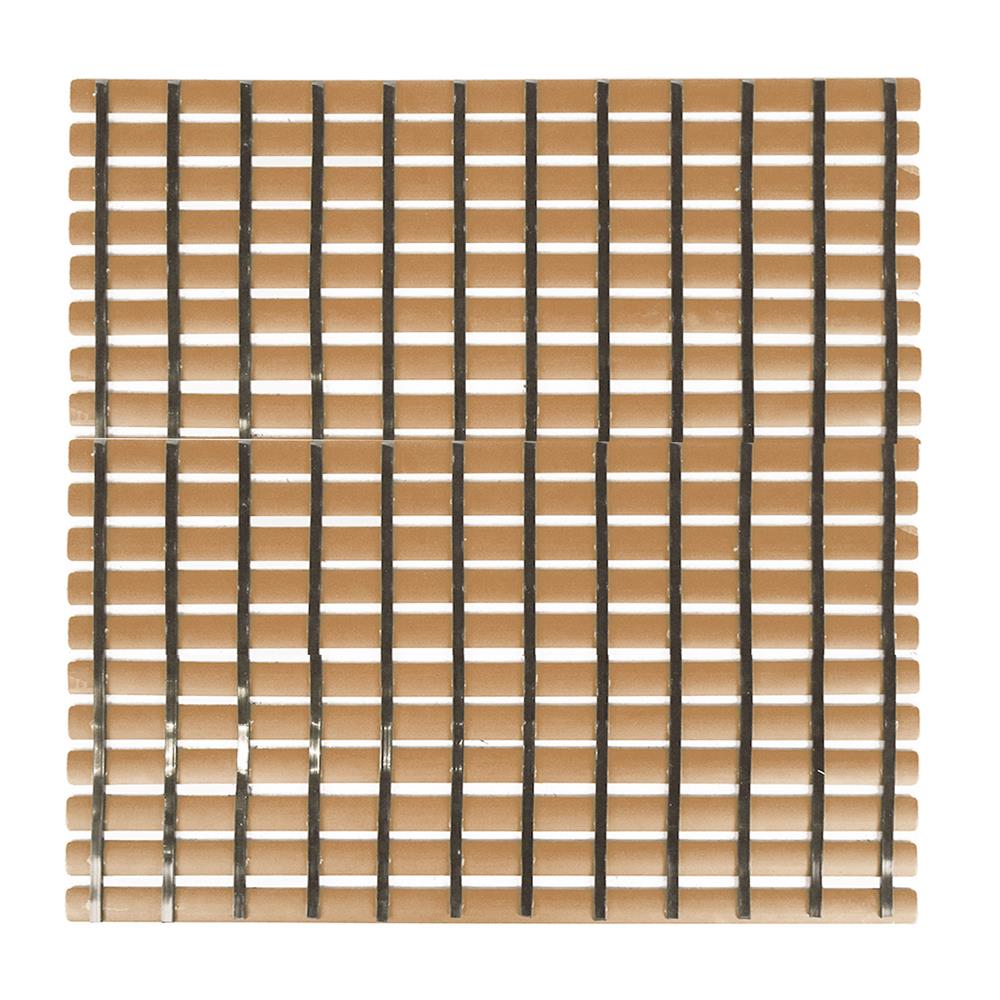 แผ่นกันลื่น HOME LIVING STYLE CRYSTAL 61x61 ซม. สีน้ำตาลอ่อน