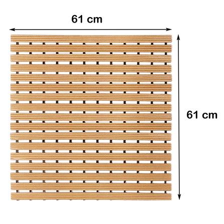 แผ่นกันลื่น HOME LIVING STYLE CRYSTAL 61x61 ซม. สีน้ำตาลอ่อน_6