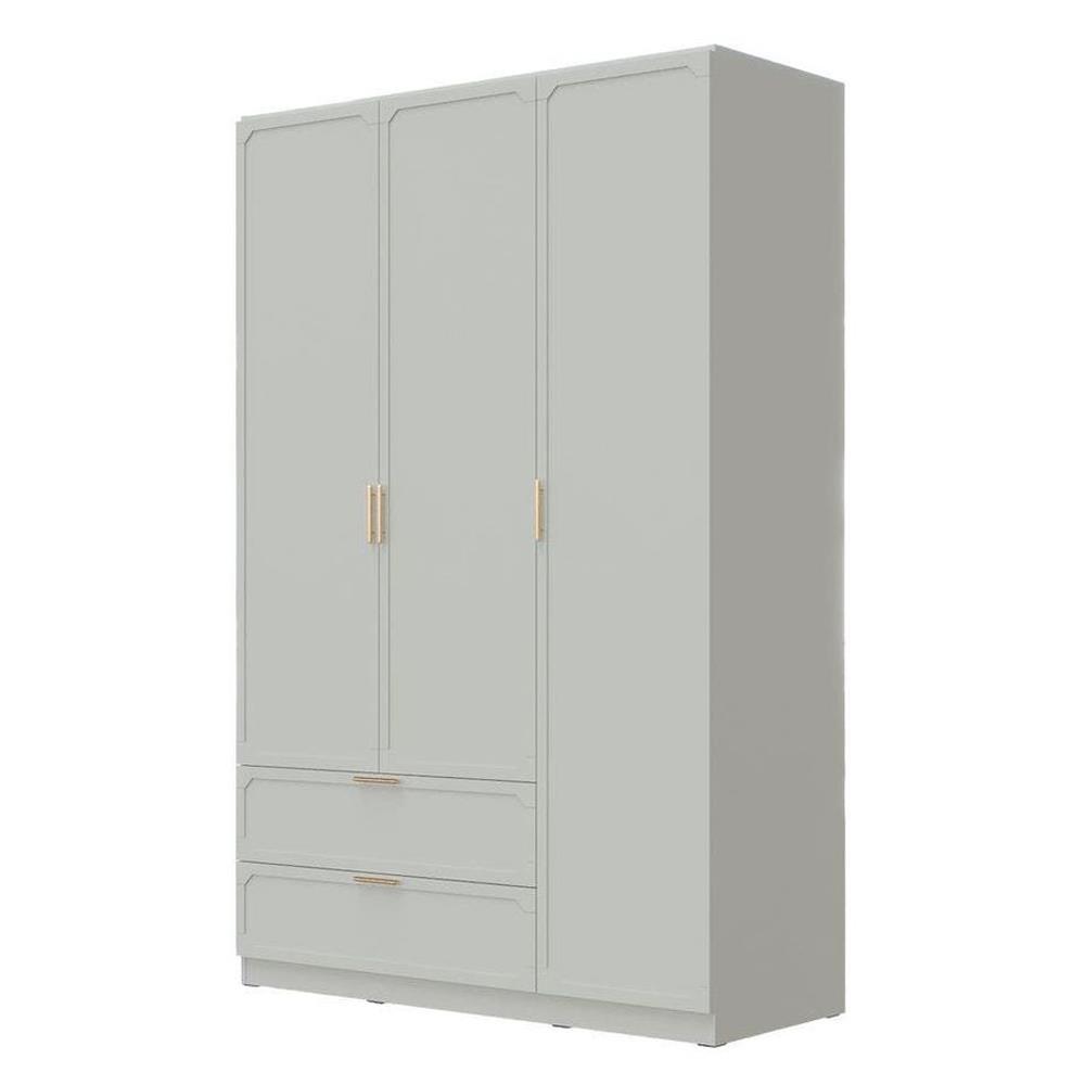 ตู้เสื้อผ้า 3 บานเปิด SB FURNITURE QUINN 19228847 150 ซม. สี MAGIC GREY