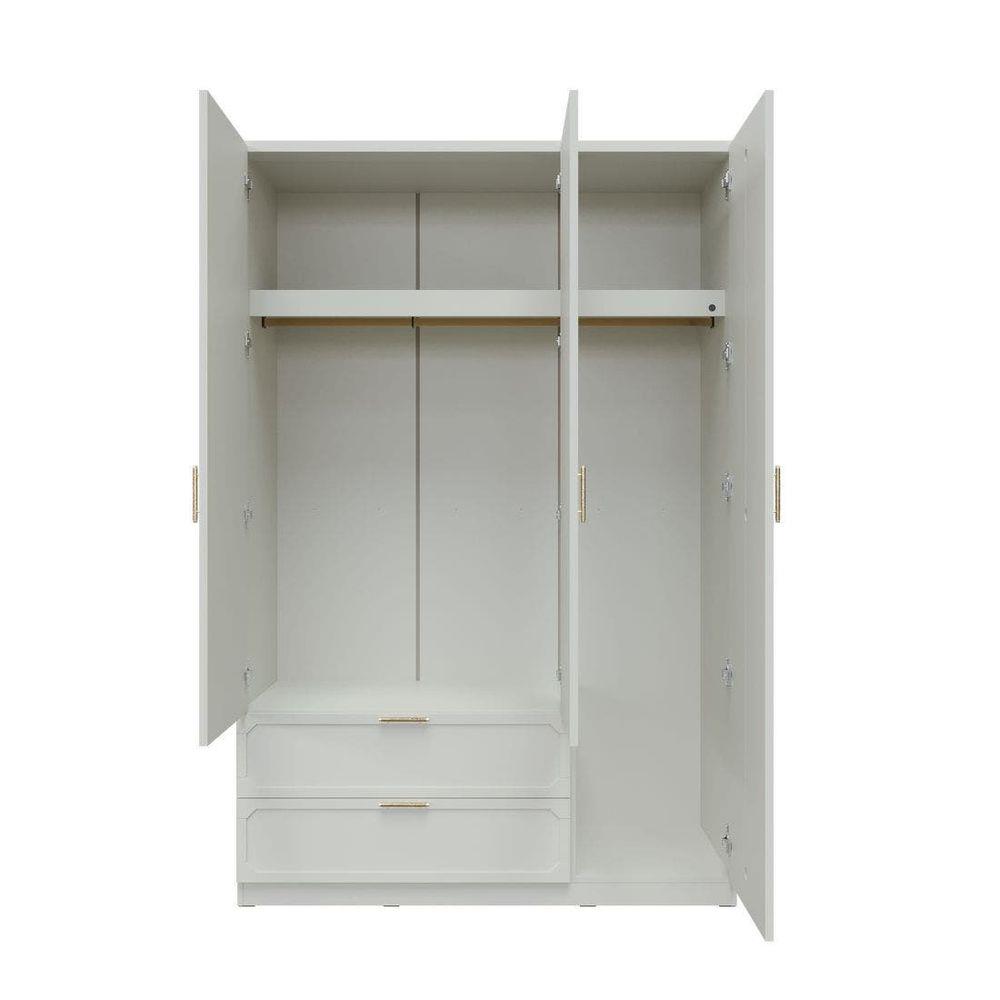 ตู้เสื้อผ้า 3 บานเปิด SB FURNITURE QUINN 19228847 150 ซม. สี MAGIC GREY