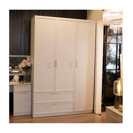 ตู้เสื้อผ้า 3 บานเปิด SB FURNITURE QUINN 19228847 150 ซม. สี MAGIC GREY_4