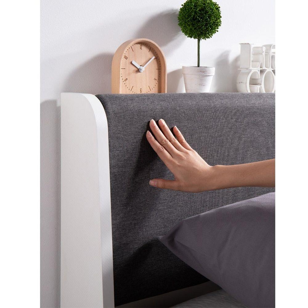 เตียง 5 ฟุต SB FURNITURE KEITH 19228493 สีขาว