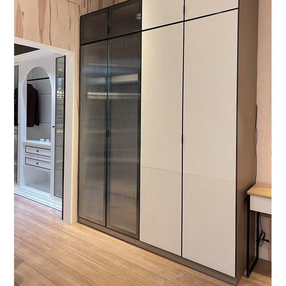 ตู้เสื้อผ้า 4 บานเปิด SB FURNITURE WHIZ 19228156 200 ซม. สี MAGIC GREY