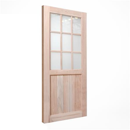 ประตูไม้เนื้อแข็ง AZLE ZEN2 80X200 ซม. ไม่เจาะลูกบิด_1