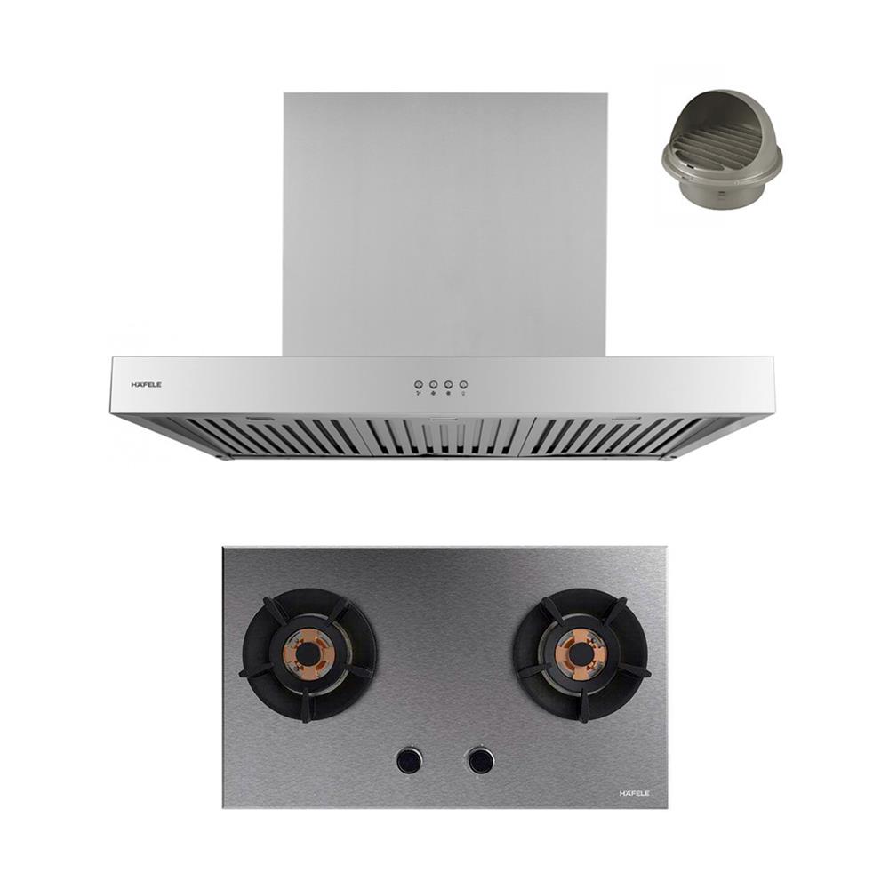 เตาฝัง+เครื่องดูดควัน HAFELE IRON+DION 495.07.362