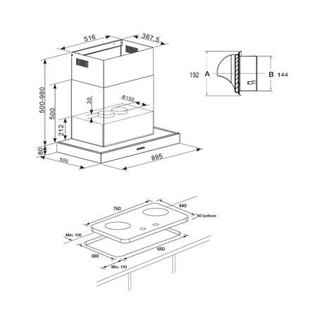 เตาฝัง+เครื่องดูดควัน HAFELE IRON+DION 495.07.362_3