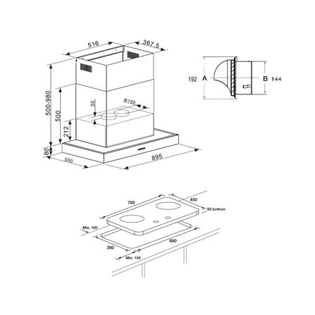 เตาฝัง+เครื่องดูดควัน HAFELE DION+WINGS 495.07.363_2