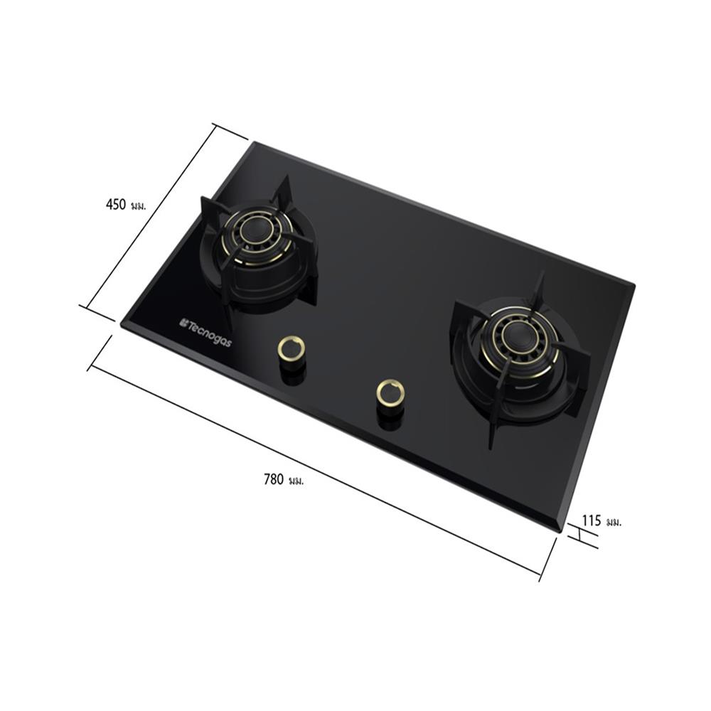 เตาฝังแก๊ส TECNOGAS TEC HB 2078 GB DIRECFRAME 78 ซม.