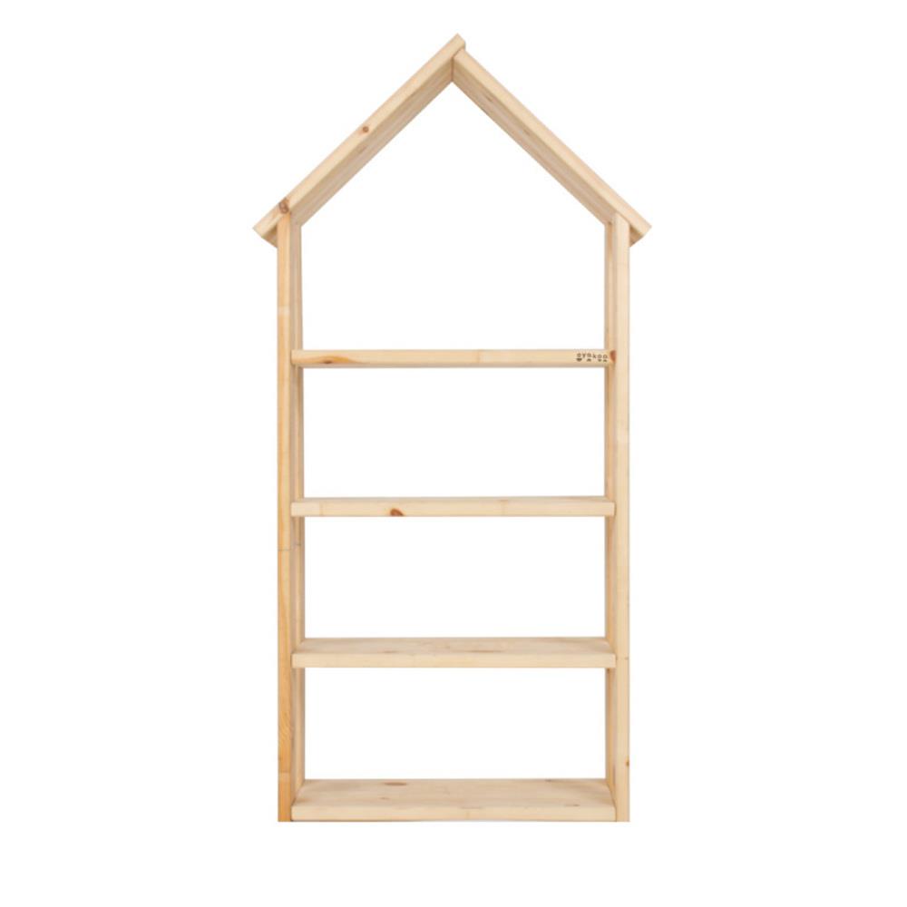 ชั้นวางของโล่งสำหรับเด็ก 4 ชั้น OYAKOO ELLA THE HOUSE 46 ซม. สีไม้